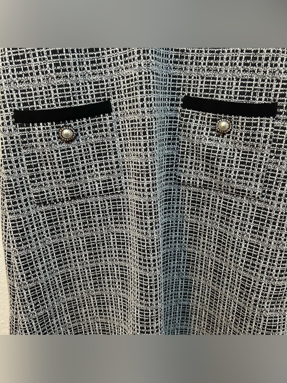 Karl Lagerfeld Paris Tweed Sheath Dress Size 12 - Picture 3 of 5
